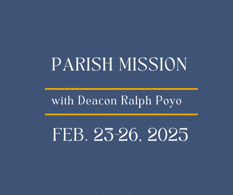 Parish Mission with Deacon Ralph Poyo