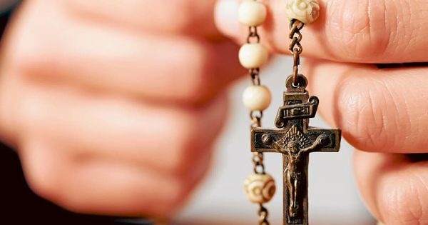 Catholic Rosary Hands Praying